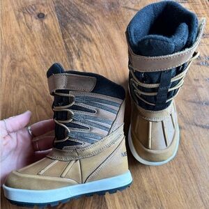 Merrell Kids Brown & Black Waterproof Snow Boots